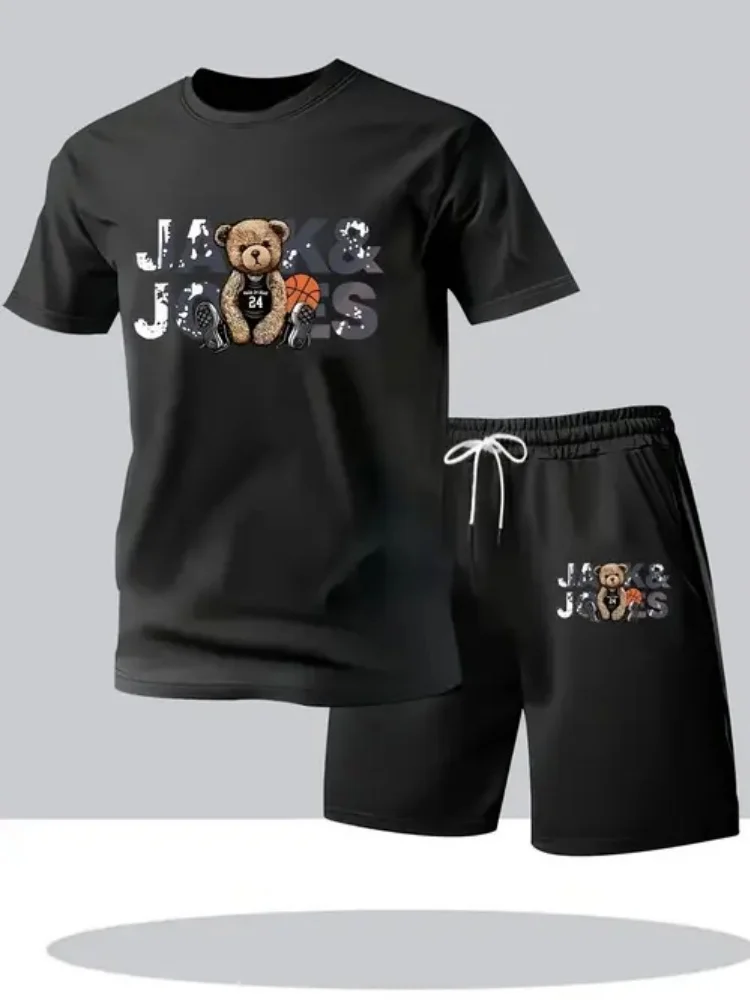 Summer New Men Europe And The United States New Summer T-Shirt Shorts Suit Two Sets
Summer New Men Europe And The United States New Summer T-Shirt Shorts Suit Two Sets