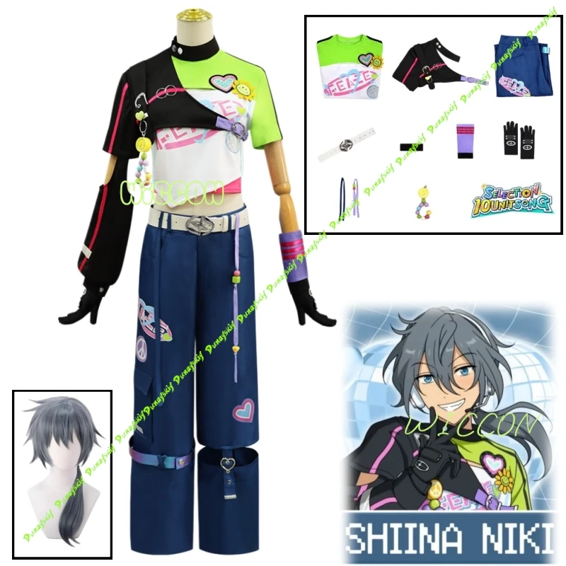Ensemble Stars SHIINA NIKI Cosplay Costume Wig Love and Peace 10th Anniversary Stage Costumes Games Anime Cosplayer Uniform Set
Ensemble Stars SHIINA NIKI Cosplay Costume Wig Love and Peace 10th Anniversary Stage Costumes Games Anime Cosplayer Uniform Set