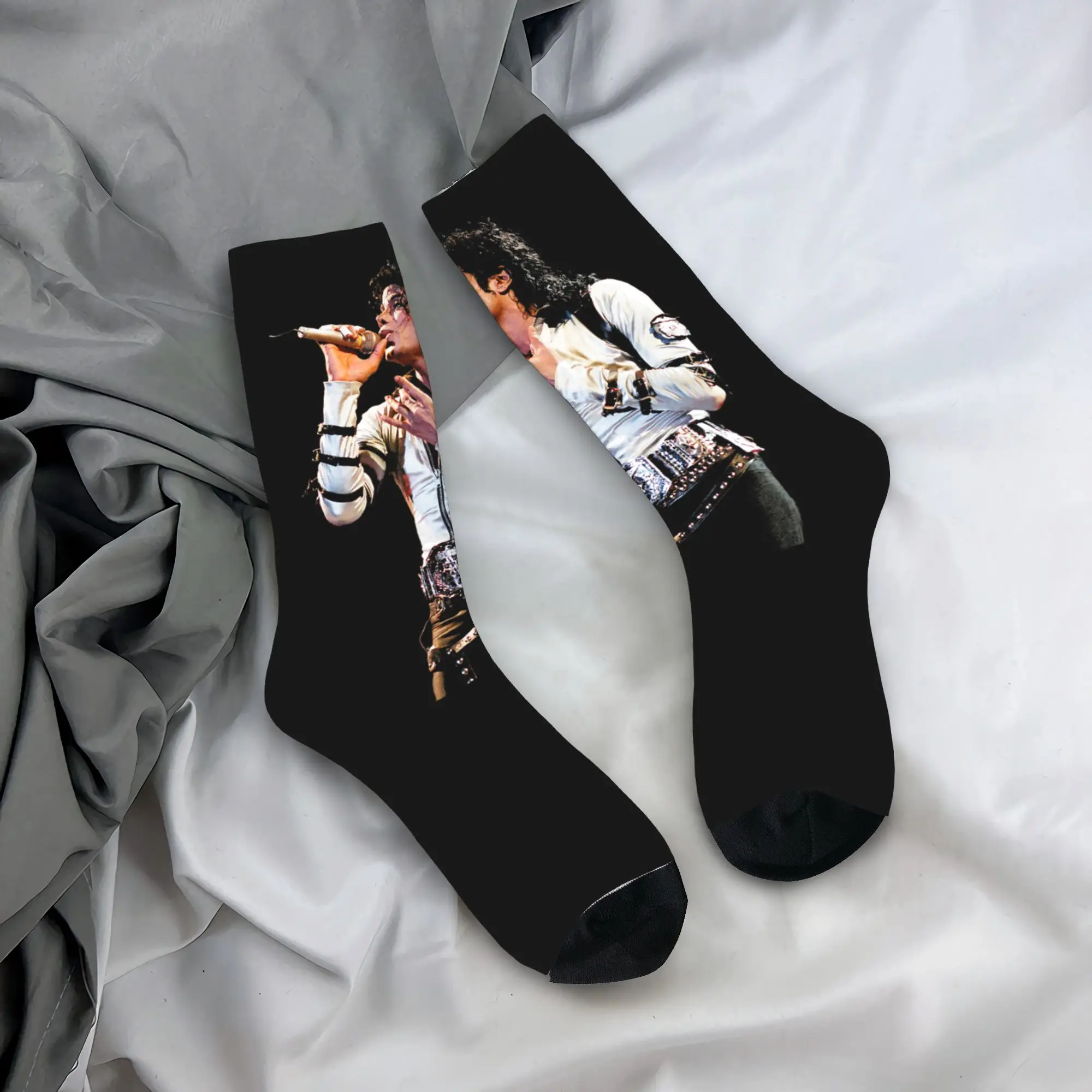 Funny MJ Pop King Basketball Socks Polyester Long Socks for Women Men Breathable,
Funny MJ Pop King Basketball Socks Polyester Long Socks for Women Men Breathable,