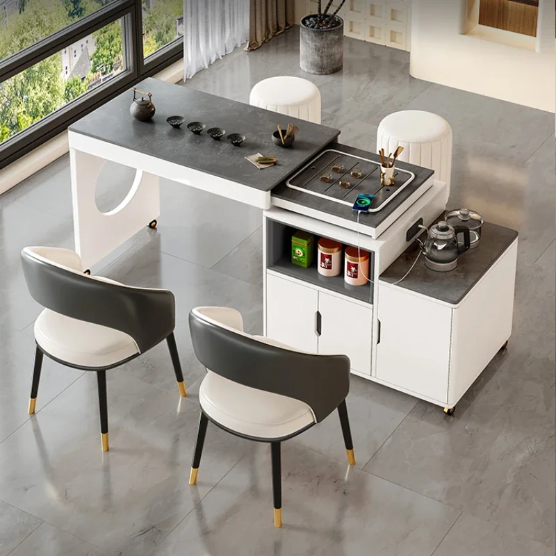 Premium Long - lasting Mobile, retractable, and rotatable small tea table, tea table and chair combination, modern rock plate te
Premium Long - lasting Mobile, retractable, and rotatable small tea table, tea table and chair combination, modern rock plate te