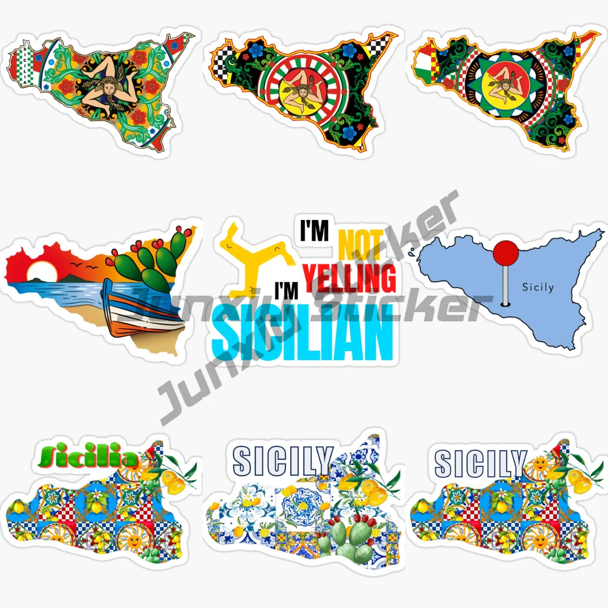Creative Sicily Italy Flag, Emblem, Car Sticker, Vinyl Self-adhesive Waterproof and Sunscreen Decals
Creative Sicily Italy Flag, Emblem, Car Sticker, Vinyl Self-adhesive Waterproof and Sunscreen Decals