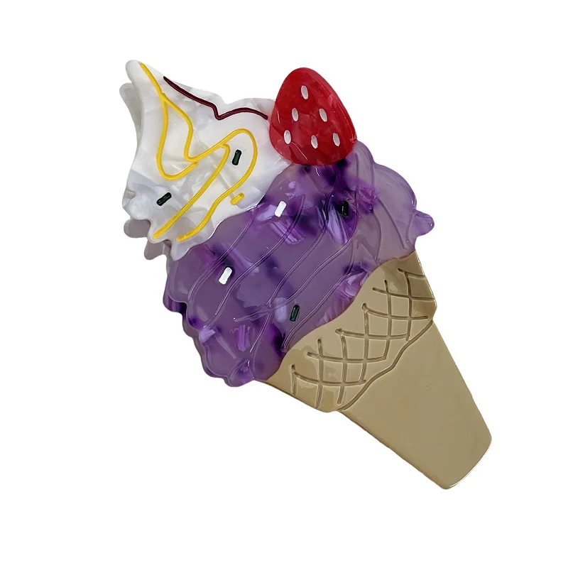 Summer New Acetic Acid Splicing Ice Cream Hairpin Niche Design Cone Grab Clip Cute Girl Shark Clip 
Summer New Acetic Acid Splicing Ice Cream Hairpin Niche Design Cone Grab Clip Cute Girl Shark Clip