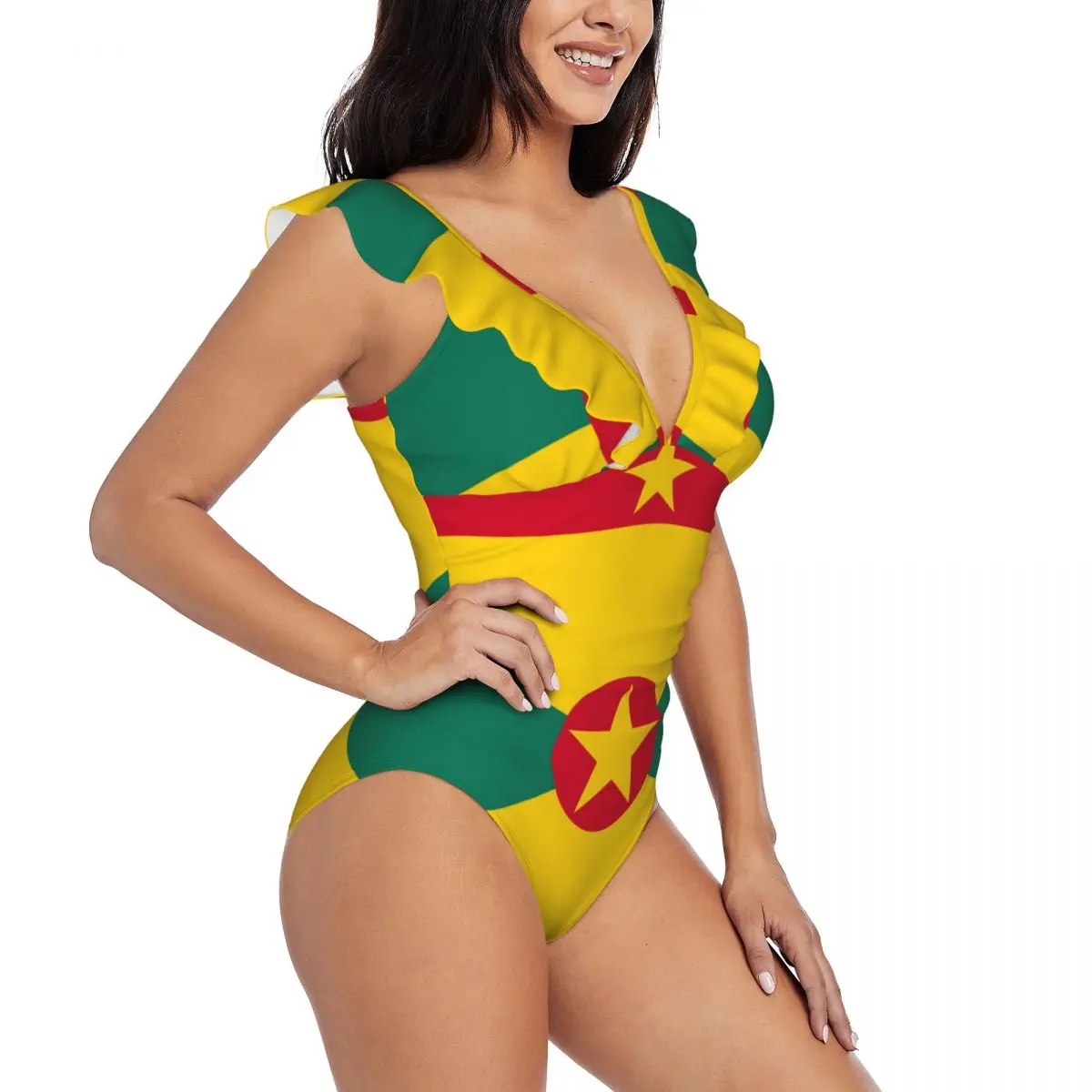 Ruffled One-piece Swimsuit Women Grenada Flag Sexy Lace Up Monokini Swimwear Girl Beach Bathing Suit
Ruffled One-piece Swimsuit Women Grenada Flag Sexy Lace Up Monokini Swimwear Girl Beach Bathing Suit