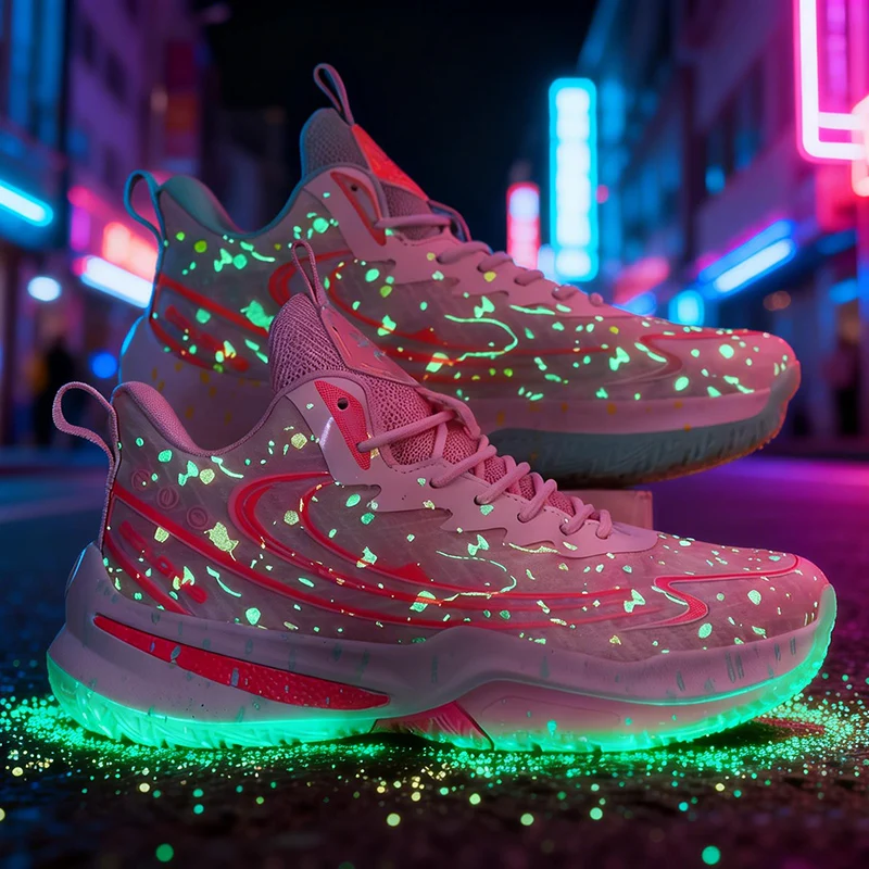Unisex Couple Glow In Dark Running Shoes Breathable Mesh Lightweight Non Slip Night Walking Sport Sneakers
Unisex Couple Glow In Dark Running Shoes Breathable Mesh Lightweight Non Slip Night Walking Sport Sneakers