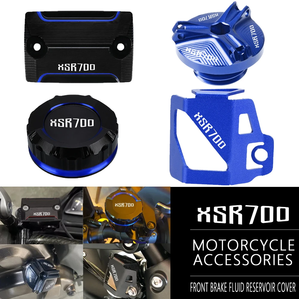 For YAMAHA XSR700 XSR 700 2016-2023 2024 2025 Motorcycle Front Rear Brake Fluid Reservoir Cover Guard Protector Oil Filler Cap
For YAMAHA XSR700 XSR 700 2016-2023 2024 2025 Motorcycle Front Rear Brake Fluid Reservoir Cover Guard Protector Oil Filler Cap