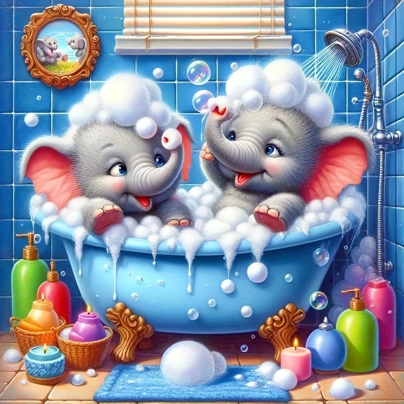 Elephant Taking a Bath 500PCS/1024 PCS Jigsaw Puzzles Relaxing Family Activity DIY Games for Living Room Home Decor Gift
Elephant Taking a Bath 500PCS/1024 PCS Jigsaw Puzzles Relaxing Family Activity DIY Games for Living Room Home Decor Gift