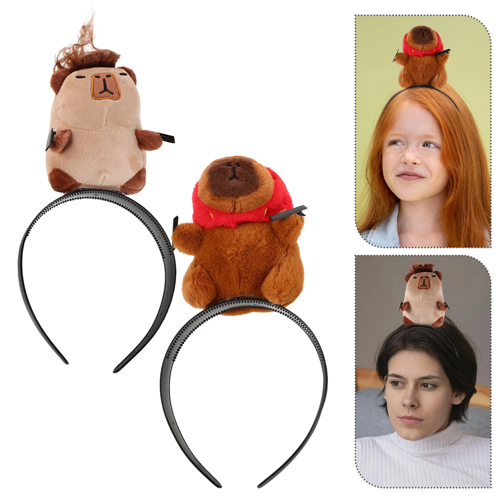 2Pcs Capybara Funny Hairband Cartoon Animal Headband Birthday Party Halloween Photo Booth Festival Accessory Costume Hair Hoop
2Pcs Capybara Funny Hairband Cartoon Animal Headband Birthday Party Halloween Photo Booth Festival Accessory Costume Hair Hoop