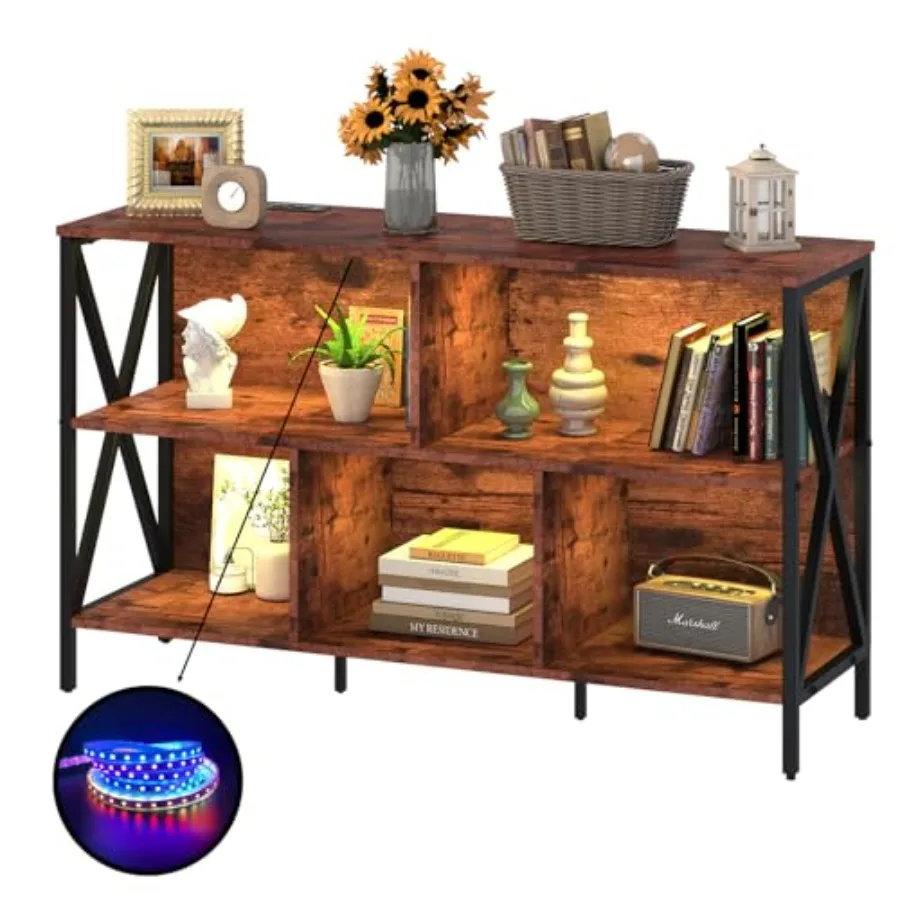 Горизонтальная книжная полкаПромышленный современный 5-кубный низкий широкий книжный шкаф Cubby со светодиодной подсветкой Длинный органайзер для хранения из дерева и металла Открытый
Горизонтальная книжная полкаПромышленный современный 5-кубный низкий широкий книжный шкаф Cubby со светодиодной подсветкой Длинный органайзер для хранения из дерева и металла Открытый