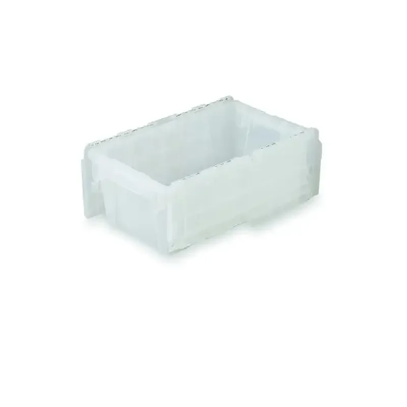 Attached Lid Container, 5.23 gal, 19 3/4 in L, 11 3/4 in W, 7 1/4 in H, Translucent
Attached Lid Container, 5.23 gal, 19 3/4 in L, 11 3/4 in W, 7 1/4 in H, Translucent