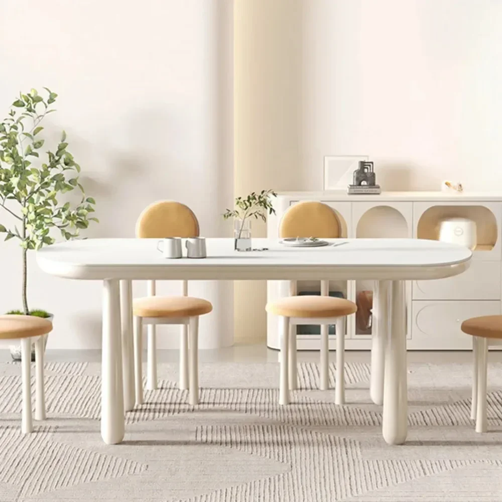 Luxury Kitchen Dining Table Nordic White Modern Organizer Big Square Dining Table Aesthetic High Entrance Mesa Comedor Furniture
Luxury Kitchen Dining Table Nordic White Modern Organizer Big Square Dining Table Aesthetic High Entrance Mesa Comedor Furniture