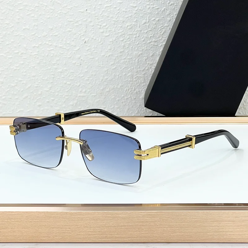 Мужские люксовые солнцезащитные очки THE HIGHNESS I: классические, без оправы, с черно-золотыми линзами, из ацетата, для уличной моды
Мужские люксовые солнцезащитные очки THE HIGHNESS I: классические, без оправы, с черно-золотыми линзами, из ацетата, для уличной моды