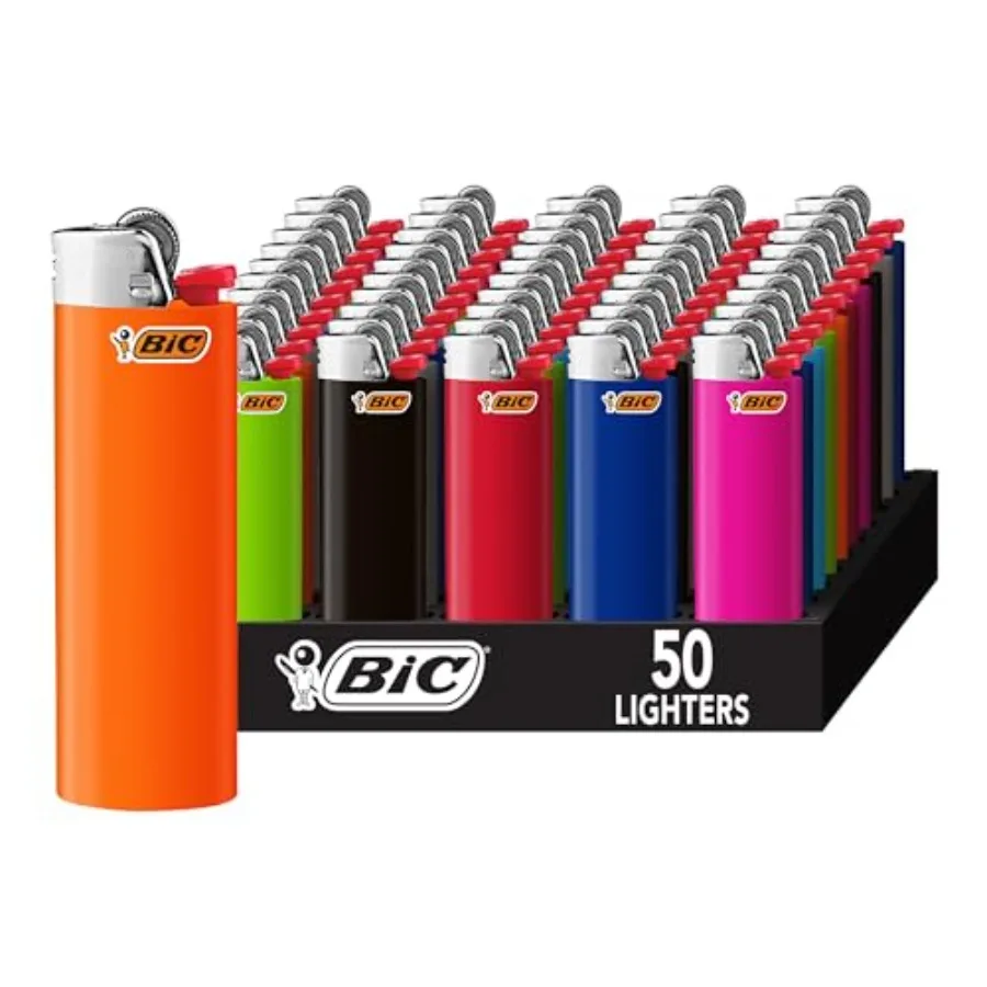 Classic Lighter, Assorted Colors, 50-Count Tray, Up to 2x the Lights Assortment of Colors May Vary
Classic Lighter, Assorted Colors, 50-Count Tray, Up to 2x the Lights Assortment of Colors May Vary