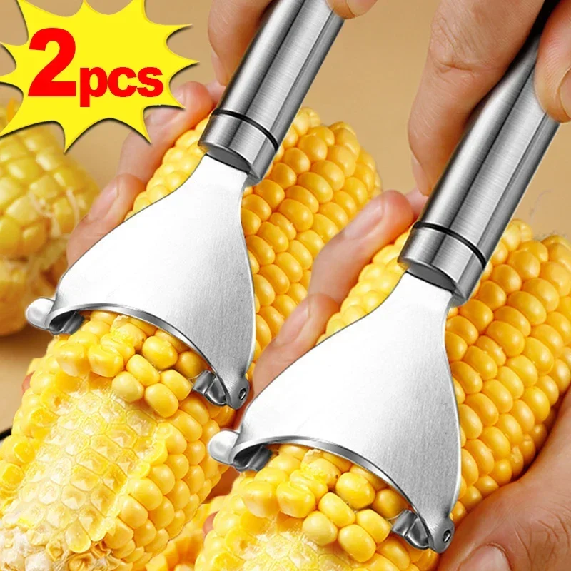 Stainless Steel Corn Peeler Serrated Corn Stripper Peelers Cob Shaver Planer Thresher Cutter Kitchen Fruit Vegetable Gadget Tool
Stainless Steel Corn Peeler Serrated Corn Stripper Peelers Cob Shaver Planer Thresher Cutter Kitchen Fruit Vegetable Gadget Tool