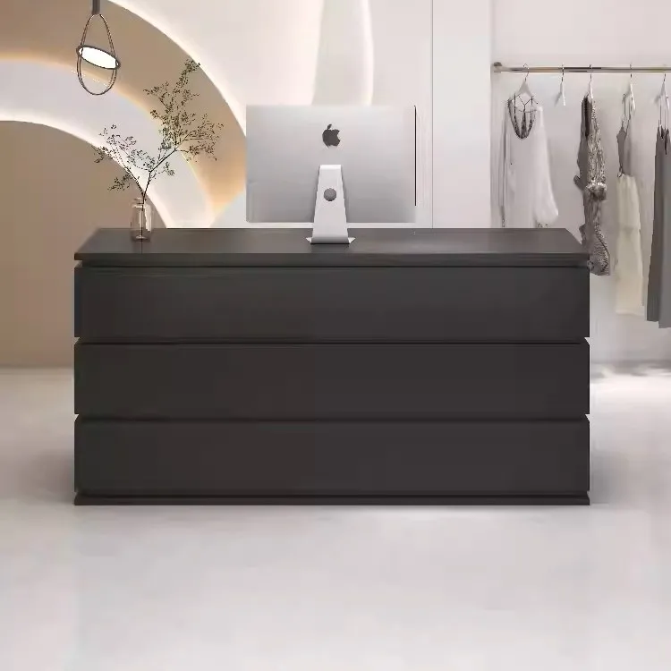 az-Black Lacquered Cashier Counter Clothing Store Counter Hair Salon bar Trendy Milk Tea Shop Reception Desk@
az-Black Lacquered Cashier Counter Clothing Store Counter Hair Salon bar Trendy Milk Tea Shop Reception Desk@