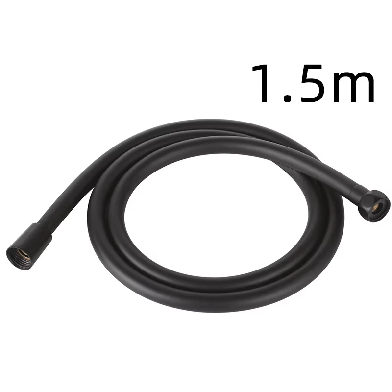 1.5M Black PVC Silicone Shower Head Hose Flexible Hose High Pressure Water Strong Multilayer Plumbing Bathroom Accessories
1.5M Black PVC Silicone Shower Head Hose Flexible Hose High Pressure Water Strong Multilayer Plumbing Bathroom Accessories