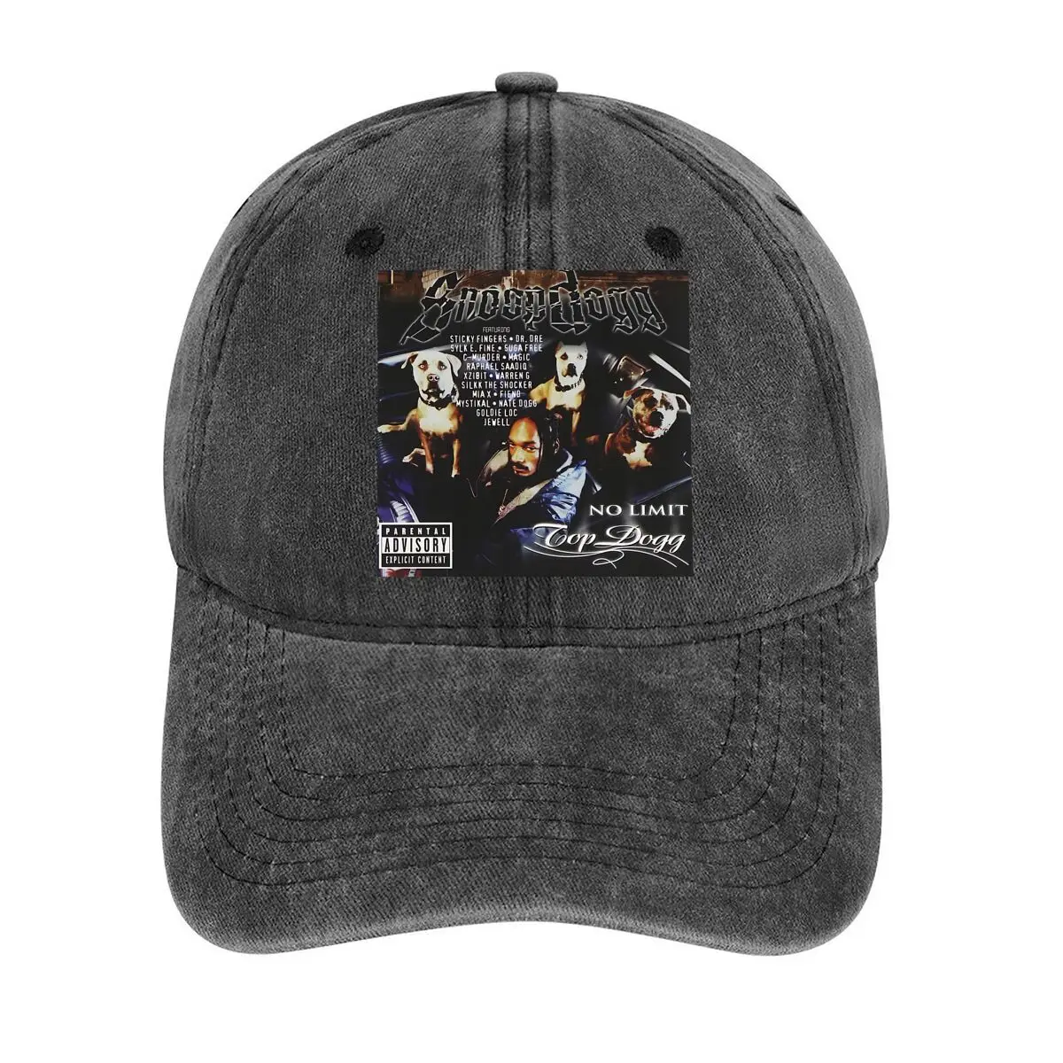 Snoop Dogg 'No Limit Top Dogg' Album Art Music - album - related, representing Snoop Dogg's album Washed Baseball Cap
Snoop Dogg 'No Limit Top Dogg' Album Art Music - album - related, representing Snoop Dogg's album Washed Baseball Cap