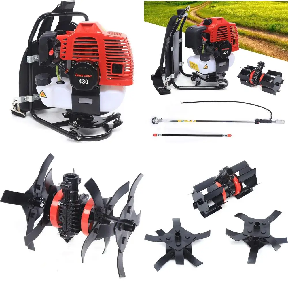 Gas-Powered Backpack 3-in-1 Garden Tiller, Cultivator & Hedge Trimmer, 1.7HP, 43cc, Ideal for Yard Work
Gas-Powered Backpack 3-in-1 Garden Tiller, Cultivator & Hedge Trimmer, 1.7HP, 43cc, Ideal for Yard Work