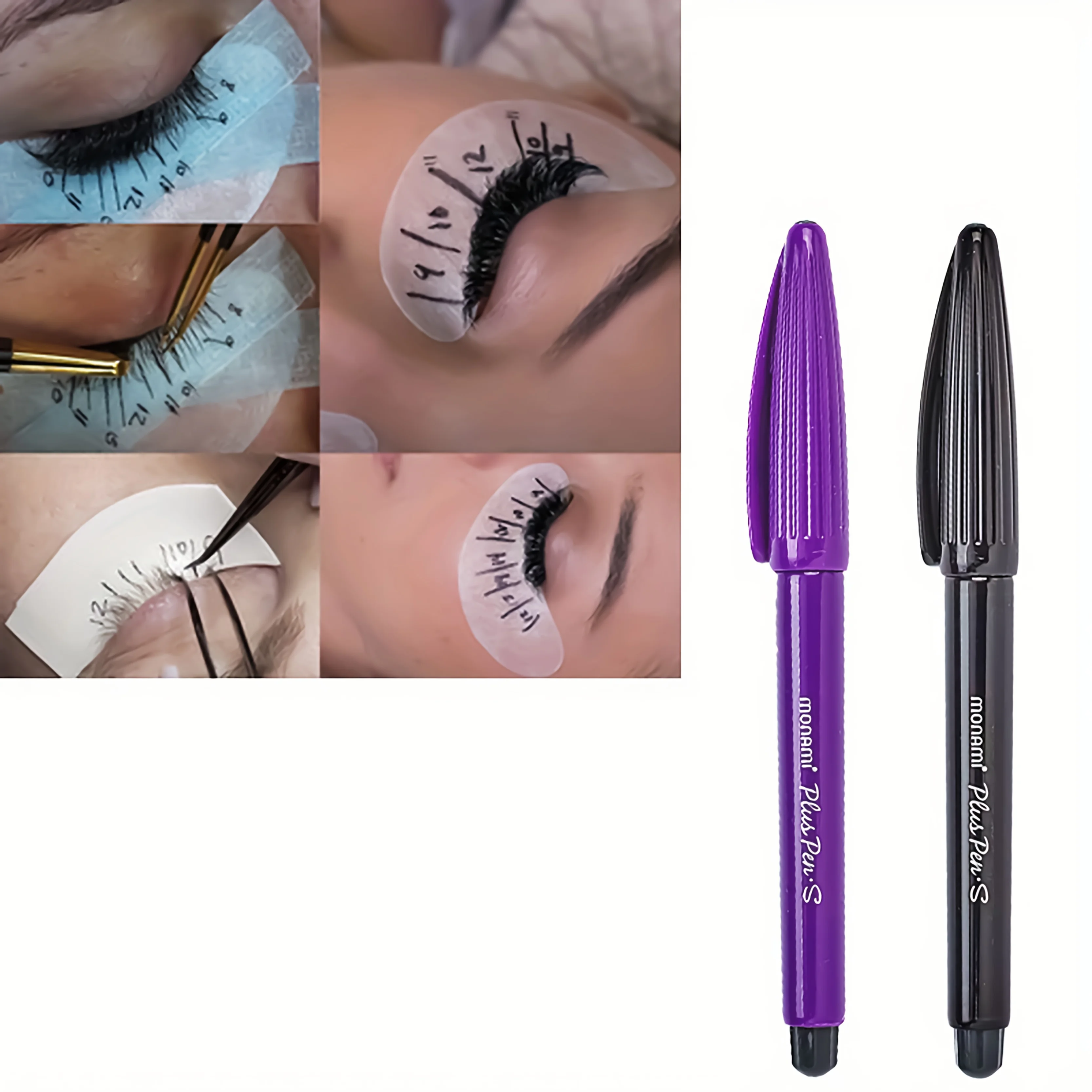 2pcs eyelash extension tool fixed point marker pen, tattoo skin marker pen black purple color
2pcs eyelash extension tool fixed point marker pen, tattoo skin marker pen black purple color