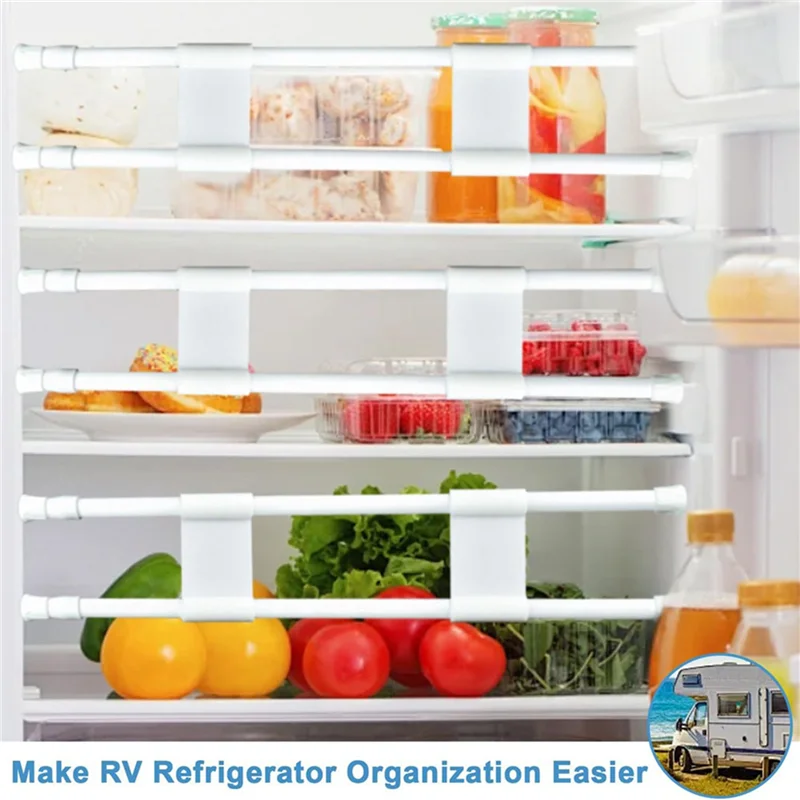 8 Pcs Double RV Refrigerator Bars Adjustable Fridge Tension Rods RV Refrigerator Kitchen Accessories, Fridge Bars
8 Pcs Double RV Refrigerator Bars Adjustable Fridge Tension Rods RV Refrigerator Kitchen Accessories, Fridge Bars