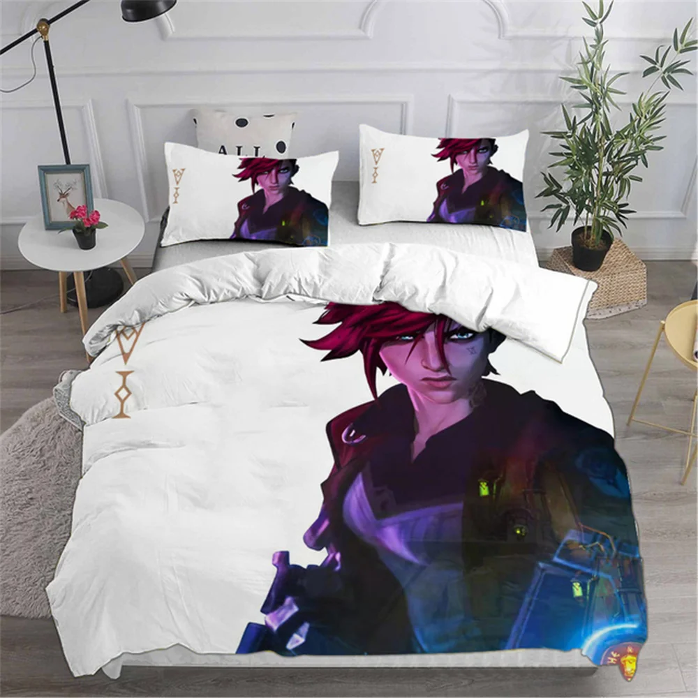 Bedding Sets LOL Jinx Arcane Australia /Europe/USA Full Queen King Size Quilt Duvet Cover Pillow Case 2-3 Pieces Sets
Bedding Sets LOL Jinx Arcane Australia /Europe/USA Full Queen King Size Quilt Duvet Cover Pillow Case 2-3 Pieces Sets