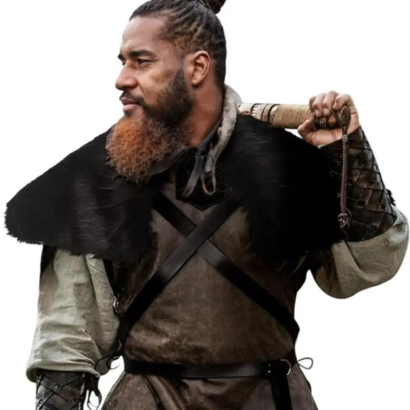 39BD меховой воротник викингов, накидка воина, шаль, средневековая рыцарская накидка на плечо, шаль на Хэллоуин, костюмы для
39BD меховой воротник викингов, накидка воина, шаль, средневековая рыцарская накидка на плечо, шаль на Хэллоуин, костюмы для