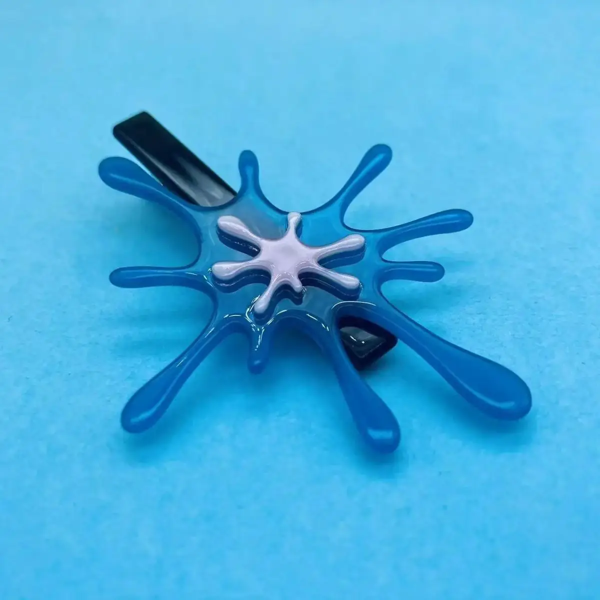 Translucent Blue Splashing Water Side Hair Clip | Original Water Splash Duckbill Clip, Acetate Hair Accessory
Translucent Blue Splashing Water Side Hair Clip | Original Water Splash Duckbill Clip, Acetate Hair Accessory