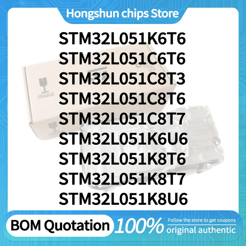 STM32L051K6T6 STM32L051C6T6 STM32L051C8T3 STM32L051C8T7 STM32L051K6U6 K8T6 K8T7 K8U6 K8U3 STM32L051C8T6 Standard version
STM32L051K6T6 STM32L051C6T6 STM32L051C8T3 STM32L051C8T7 STM32L051K6U6 K8T6 K8T7 K8U6 K8U3 STM32L051C8T6 Standard version