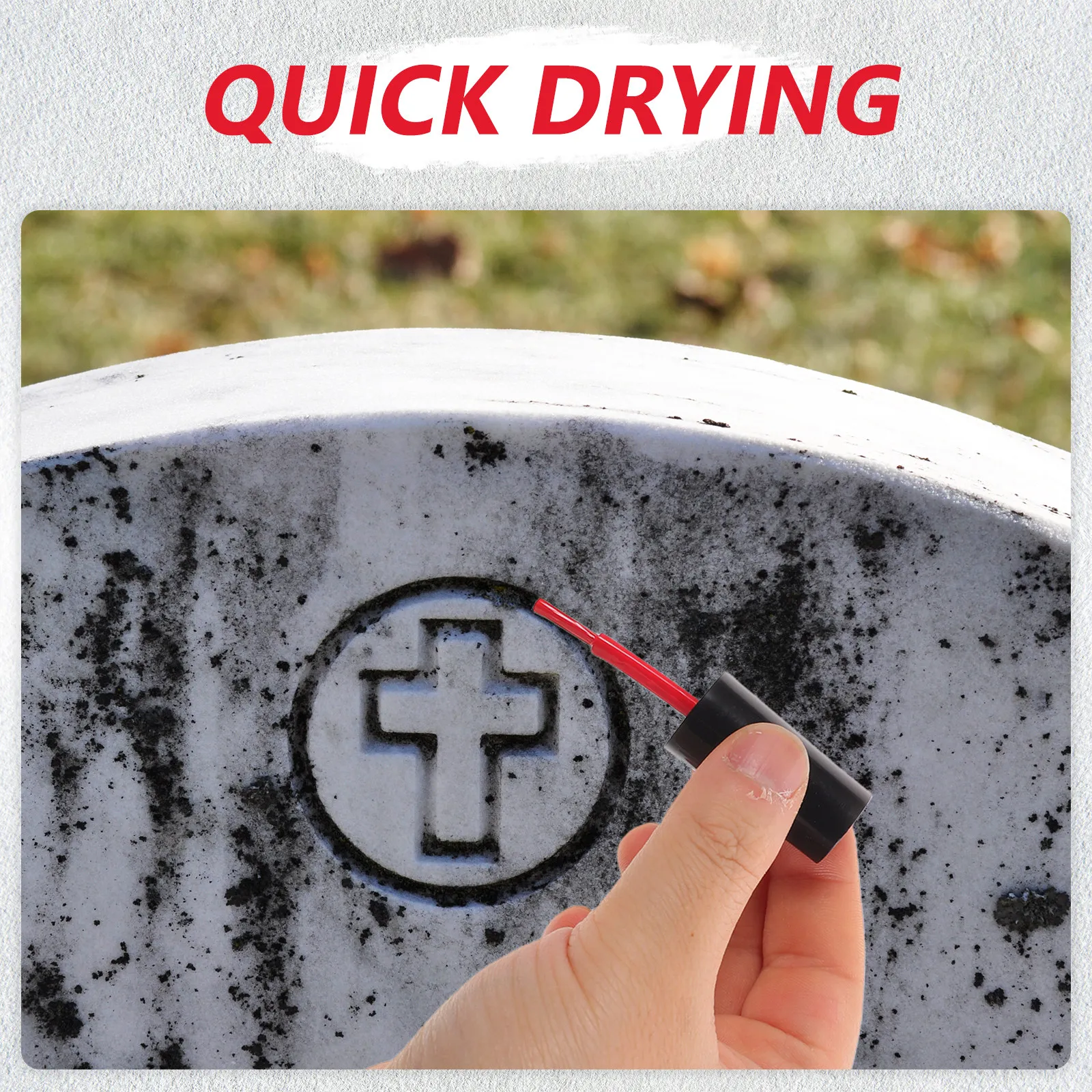 2Pcs Oil Based Paint Pens for Headstone Repair Waterproof Quick Dry Permanent Markers Red Black Brush Tip for Gravestone
2Pcs Oil Based Paint Pens for Headstone Repair Waterproof Quick Dry Permanent Markers Red Black Brush Tip for Gravestone