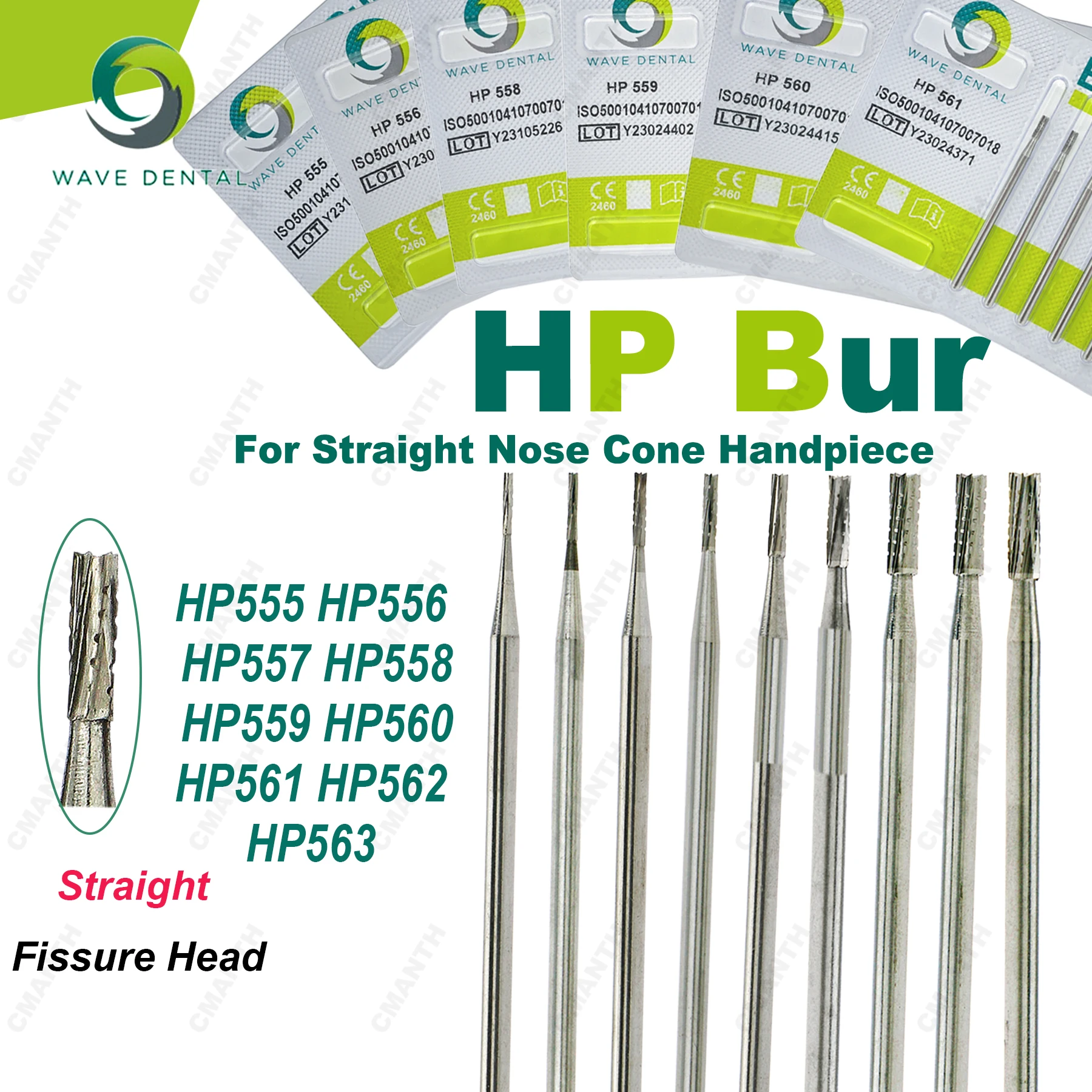 Стоматологические боры WAVE из карбида вольфрама, прямые, с фиссурной головкой, для низкоскоростных наконечников, конусные, 2.35 мм, HP
Стоматологические боры WAVE из карбида вольфрама, прямые, с фиссурной головкой, для низкоскоростных наконечников, конусные, 2.35 мм, HP