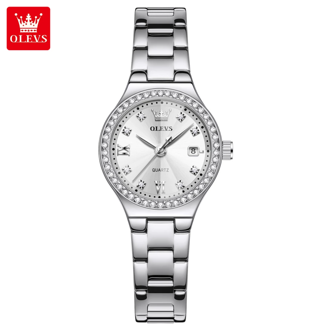 OLEVS 5628 Quartz Fashion Watch Gift Stainless Steel Watchband Round-dial Wristwatch Calendar
OLEVS 5628 Quartz Fashion Watch Gift Stainless Steel Watchband Round-dial Wristwatch Calendar