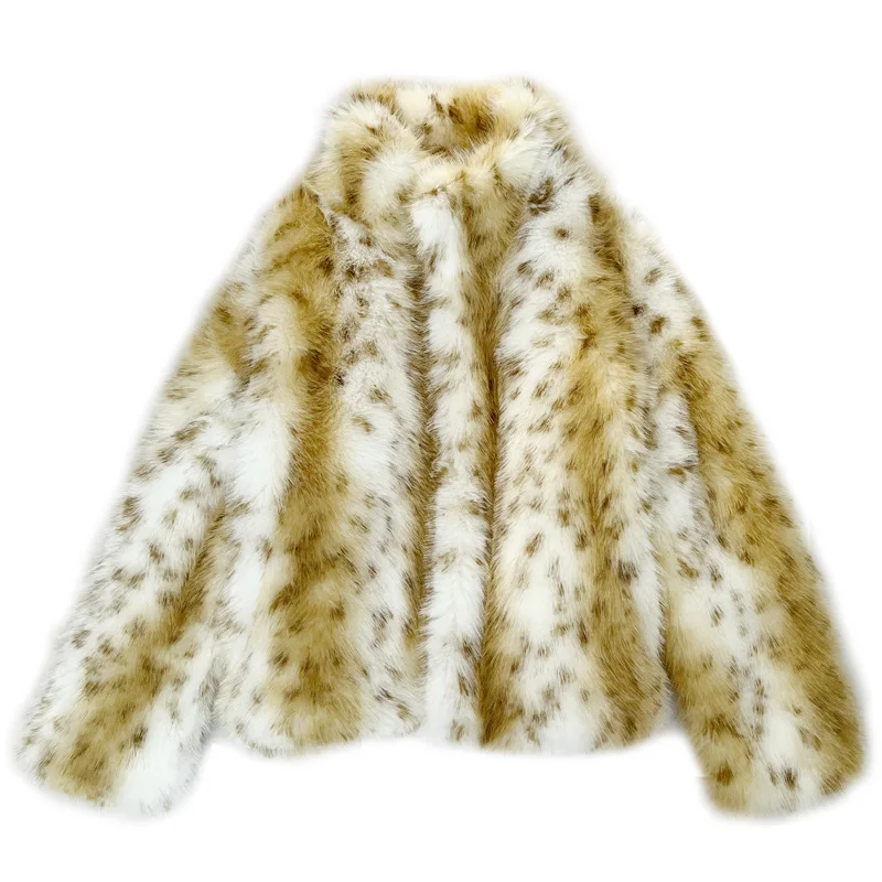 Winter lynx pattern fur women's clothing cross-border leopard print fluffy jacket 2024 new product Toka plush clothes thick
Winter lynx pattern fur women's clothing cross-border leopard print fluffy jacket 2024 new product Toka plush clothes thick