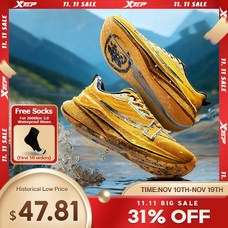 Xtep 2000km Running Shoes For Men 2025 Winter Water Proof Shock Absorption Stronger Propulsive Force Soft Sneakers 875419110019
Xtep 2000km Running Shoes For Men 2025 Winter Water Proof Shock Absorption Stronger Propulsive Force Soft Sneakers 875419110019