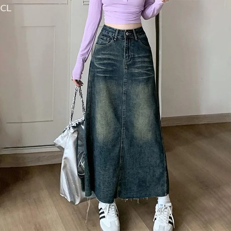 Ins Style Shui Wash Blue Retro Denim Midi Skirt For Women In Spring And Autumn New Mid Length Denim Skirt
Ins Style Shui Wash Blue Retro Denim Midi Skirt For Women In Spring And Autumn New Mid Length Denim Skirt