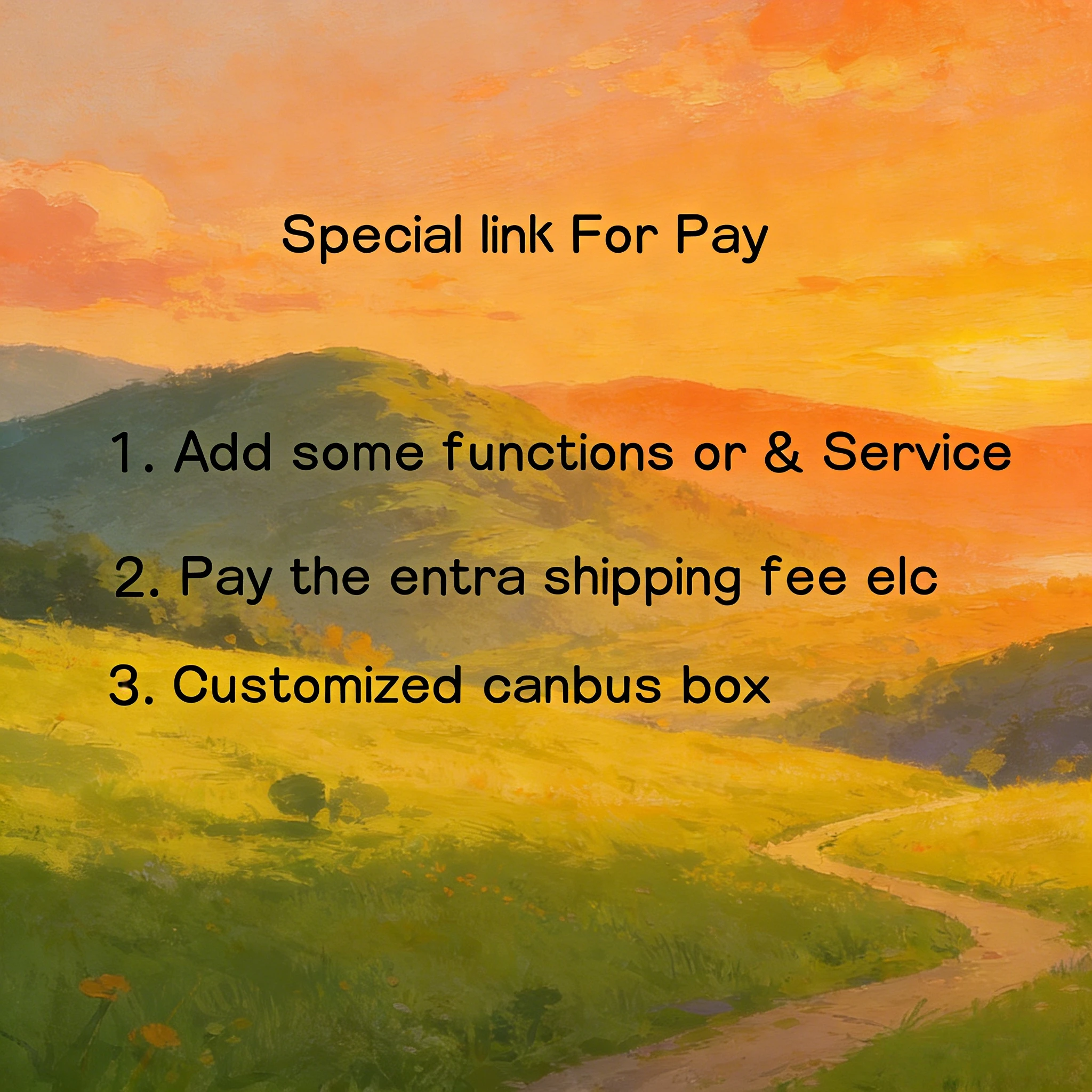 6 Special Link for Our Customers to pay the extra fee
6 Special Link for Our Customers to pay the extra fee