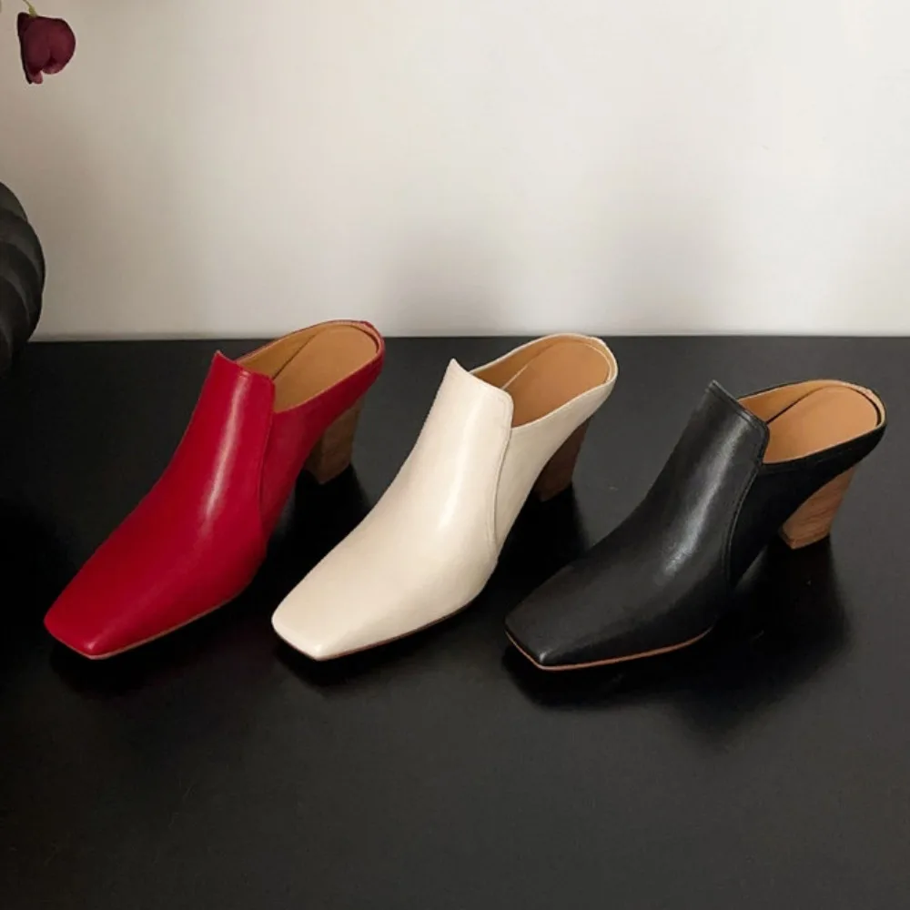 Women High Heels Slippers Square Toe Designer Mules Shoes Elegant Pumps Sandals 2025 Trend Party Flip Flops Summer Mujer Slides
Women High Heels Slippers Square Toe Designer Mules Shoes Elegant Pumps Sandals 2025 Trend Party Flip Flops Summer Mujer Slides