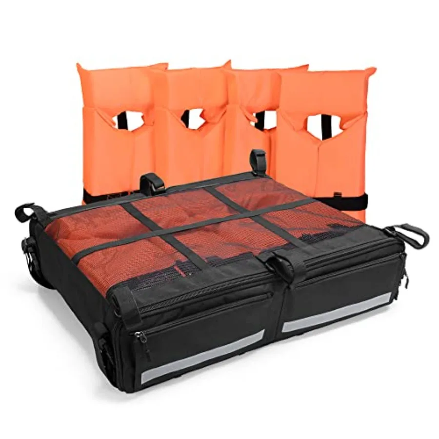 T-top Storage Bag for Boat Life Jackets, Holds up to 4/6 Type II Life Jackets, Black NOT INCLUDES LIFE JACKETS
T-top Storage Bag for Boat Life Jackets, Holds up to 4/6 Type II Life Jackets, Black NOT INCLUDES LIFE JACKETS