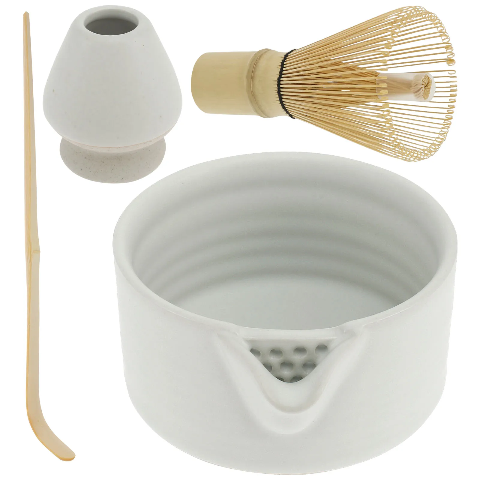 4Pcs Matcha Whisk Set Elegant Matcha Kit Reusable Matcha Tea Set 500ml Ceramic Matcha Bowl with Pouring Spout
4Pcs Matcha Whisk Set Elegant Matcha Kit Reusable Matcha Tea Set 500ml Ceramic Matcha Bowl with Pouring Spout