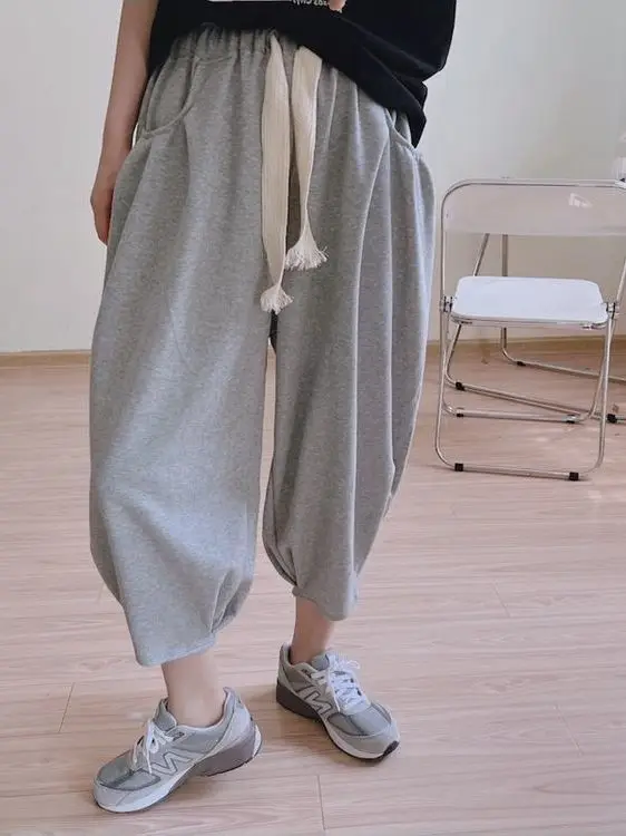 Casual Drawstring Wide Leg Pants Women's Thin Summer Loose Fit Lantern Pants High Waist Elastic Waistband Polyester Fiber
Casual Drawstring Wide Leg Pants Women's Thin Summer Loose Fit Lantern Pants High Waist Elastic Waistband Polyester Fiber