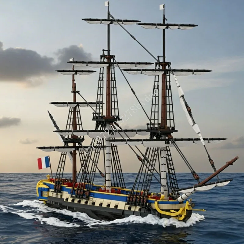 4663 PCS Classic Three-Masted Frigate Sailing Ship Building Block Assembly Nautical Vessel Model Toy Gift For Holiday Adult Home
4663 PCS Classic Three-Masted Frigate Sailing Ship Building Block Assembly Nautical Vessel Model Toy Gift For Holiday Adult Home