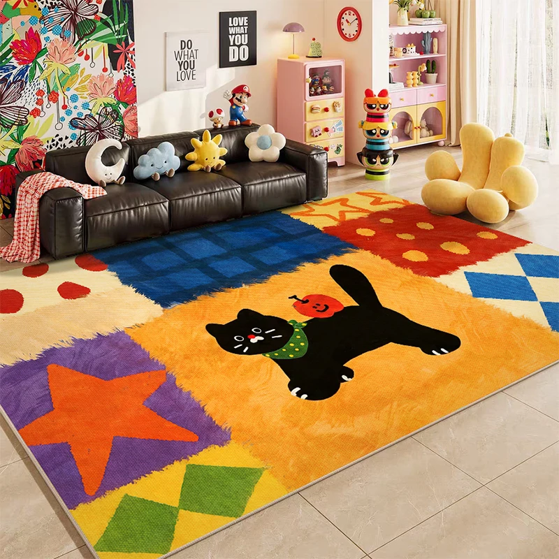 Living Room Carpet Stain-resistant Wear-resistant Loop Pile Carpets Large Size Cute Cat Pattern Floor Mat Home Decoration Rug
Living Room Carpet Stain-resistant Wear-resistant Loop Pile Carpets Large Size Cute Cat Pattern Floor Mat Home Decoration Rug