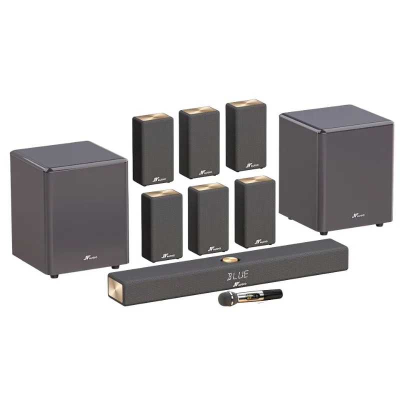 AUDIO 7.2 INCH Aluminium Surround Sound System with Subwoofer Wireless Home Theater for Smart TVs Peak Power 620W
AUDIO 7.2 INCH Aluminium Surround Sound System with Subwoofer Wireless Home Theater for Smart TVs Peak Power 620W