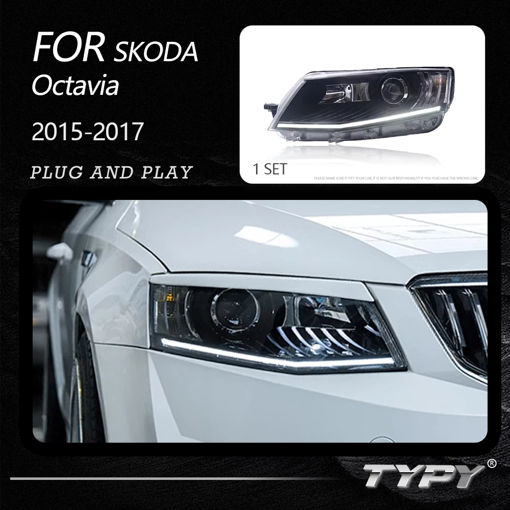 TYPY Car Headlights For Skoda Octavia 2015-2017 LED Car Lamps Daytime Running Lights Dynamic Turn Signals Car Accessories
TYPY Car Headlights For Skoda Octavia 2015-2017 LED Car Lamps Daytime Running Lights Dynamic Turn Signals Car Accessories