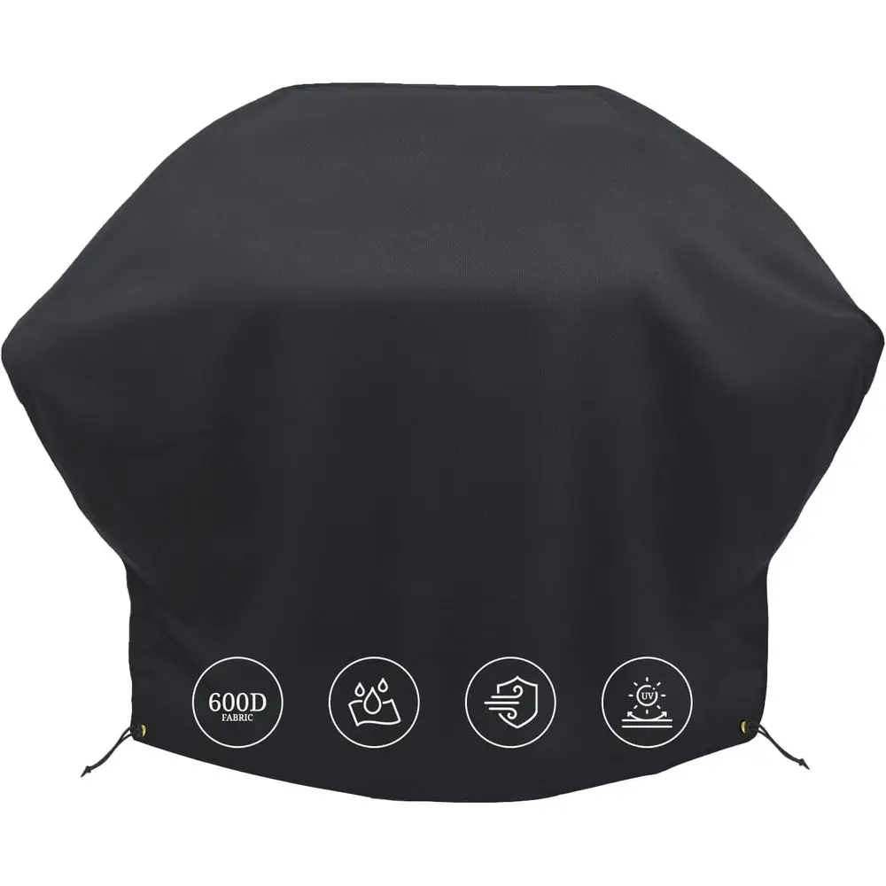 Heavy-Duty Waterproof Grill Cover, UV-Resistant for 3-4 Burner Outdoor Grills, 62W x 24D x 42H, Black
Heavy-Duty Waterproof Grill Cover, UV-Resistant for 3-4 Burner Outdoor Grills, 62W x 24D x 42H, Black