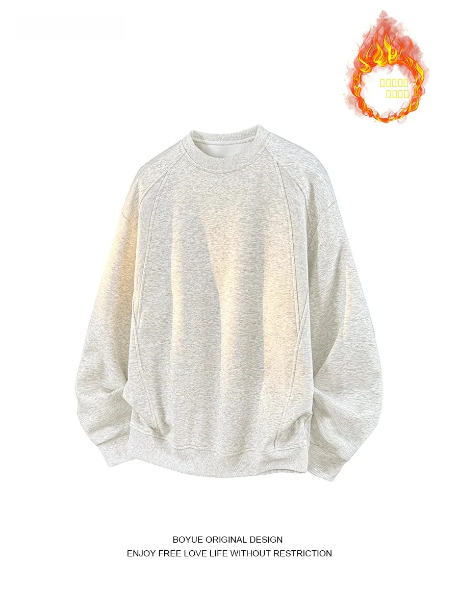 Boyue Oversize Fce Lined round Ne Sweatirt Pure Color Casual ex Long Sve T-irt for Men And Women
Boyue Oversize Fce Lined round Ne Sweatirt Pure Color Casual ex Long Sve T-irt for Men And Women