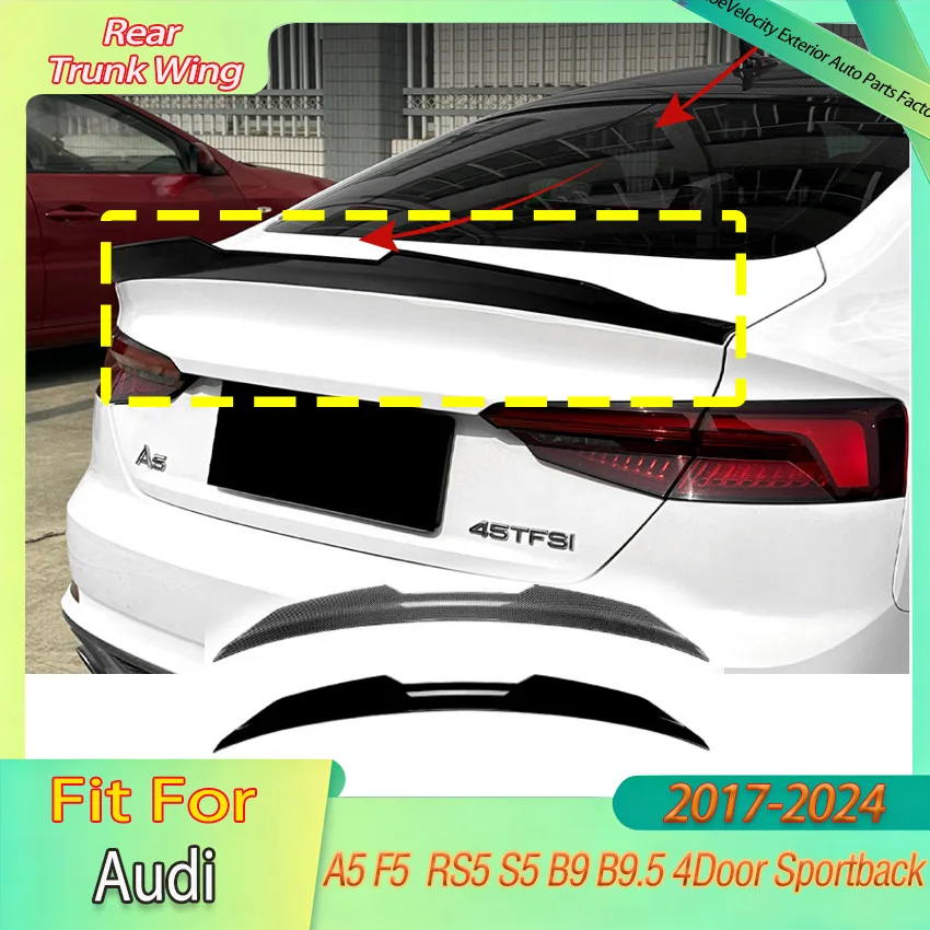 Rear Trunk Spoiler Wing for Audi A5 F5 RS5 S5 B9 B9.5 4Door Sportback 2017-2024 Rear Boot Lip PSM Style Body Kits Accessories
Rear Trunk Spoiler Wing for Audi A5 F5 RS5 S5 B9 B9.5 4Door Sportback 2017-2024 Rear Boot Lip PSM Style Body Kits Accessories
