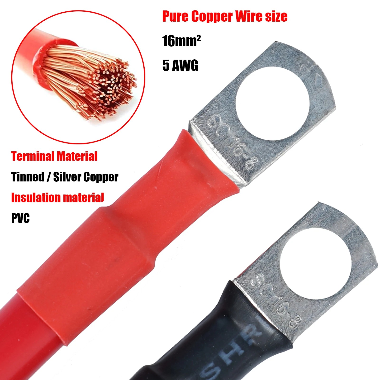 5AWG 5 Калибр инвертор аккумулятора положительный отрицательный кабель комплект 16 мм2 100 см 39 дюймов для грузовика RV EV HEV BEV Tesla Toyota Honda
5AWG 5 Калибр инвертор аккумулятора положительный отрицательный кабель комплект 16 мм2 100 см 39 дюймов для грузовика RV EV HEV BEV Tesla Toyota Honda