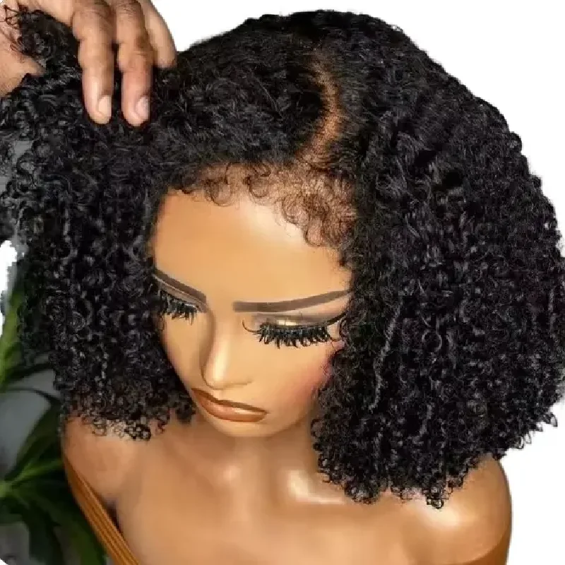 Curly Bob Human Hair Lace Front Wigs Double Drawn Glueless 13X4 Raw Vietnamese Short Hair Prepluck Hd Lace Frontal Wig for Women
Curly Bob Human Hair Lace Front Wigs Double Drawn Glueless 13X4 Raw Vietnamese Short Hair Prepluck Hd Lace Frontal Wig for Women