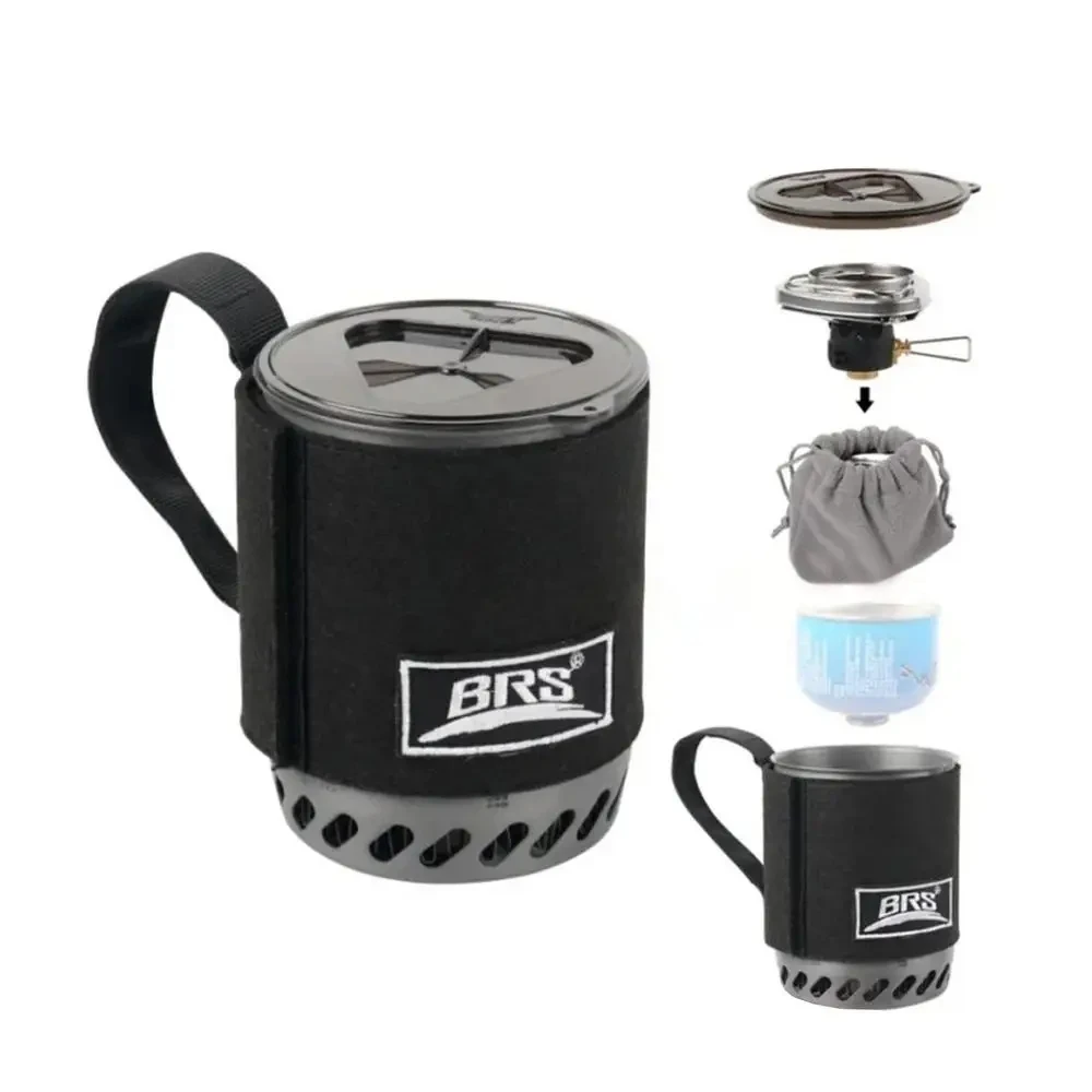 BRS 61 Camping Integrated HeatCollecting Pot Burner Ultralight Portable Hiking Furnace Outdoor Cooking Back packing Stove System
BRS 61 Camping Integrated HeatCollecting Pot Burner Ultralight Portable Hiking Furnace Outdoor Cooking Back packing Stove System