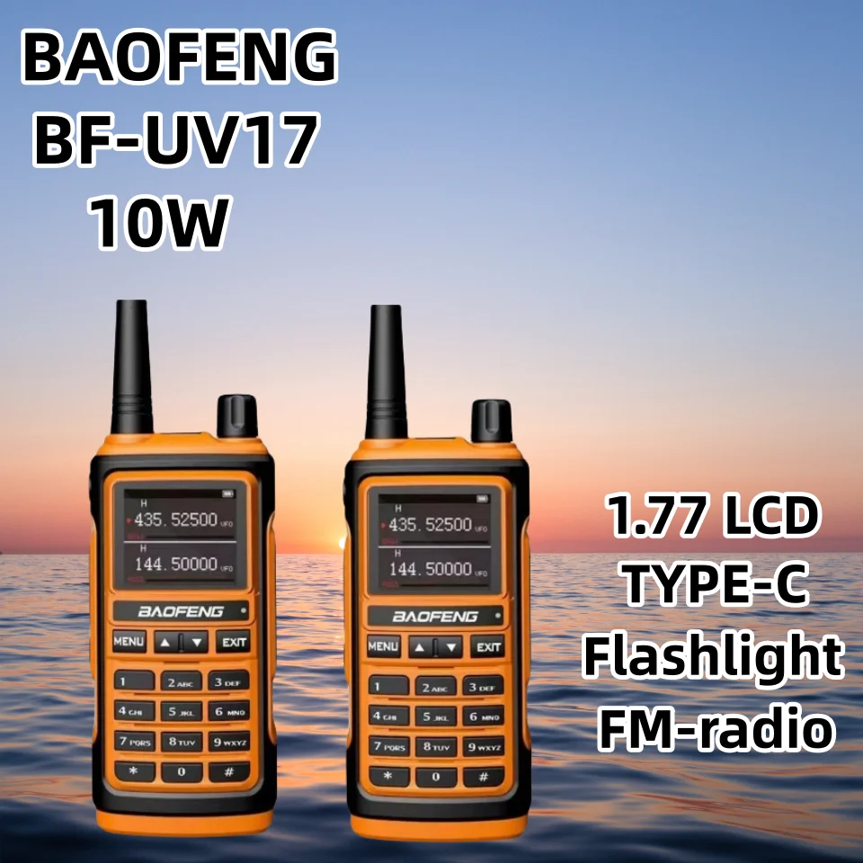 Baofeng-Powerful Walkie Talkie Radio Station, Two Way Radio, Wireless Set, Receiver, High Power, Dual Band, UV17, 2024
Baofeng-Powerful Walkie Talkie Radio Station, Two Way Radio, Wireless Set, Receiver, High Power, Dual Band, UV17, 2024