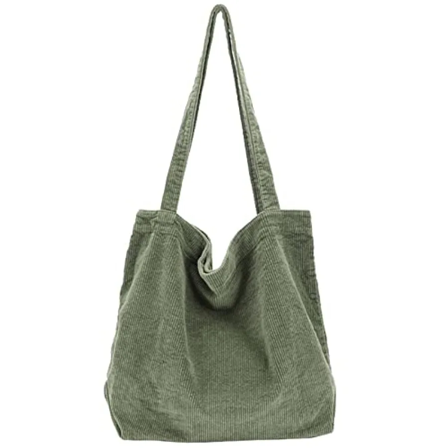 Corduroy Tote Bag Large Casual Shoulder Handbag for Women College Work
Corduroy Tote Bag Large Casual Shoulder Handbag for Women College Work